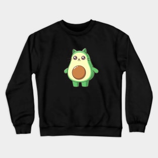 Kawaii Avocato avocado cat Crewneck Sweatshirt